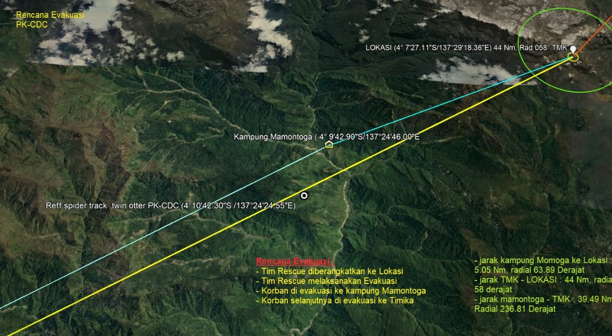 20190922_Lokasi penemuan puing pesawat twin otter PK-CDC_01