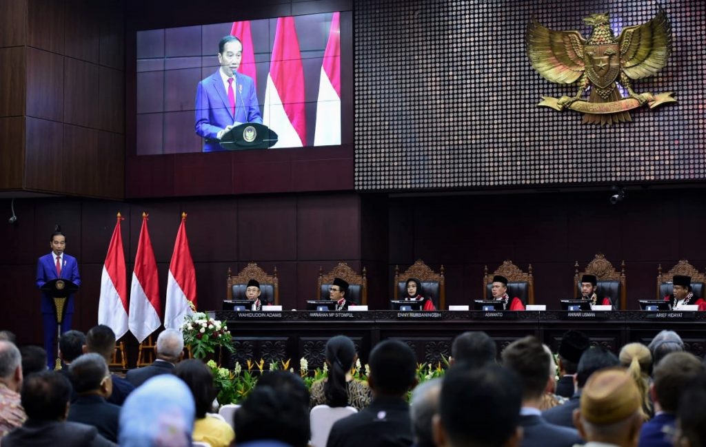 20200128_Presiden di Gedung MK bicara Omnibus law