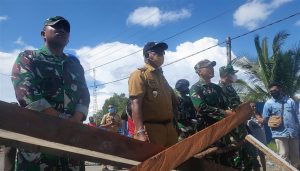 20210308_Blokade jalan pelabuhan Wabup dan Dandim